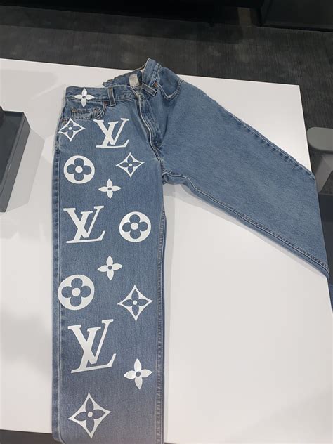 lv painted jeans|louis vuitton jeans sale.